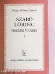 Szabó Lőrinc összes versei 1-2.
