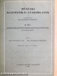 Műszaki matematikai gyakorlatok B. VII./2.