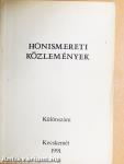 Honismereti közlemények 1991. különszám