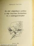 Az első világháború emlékei a népi kéziratos forrásokban és a szájhagyományban