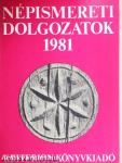 Népismereti dolgozatok 1981
