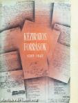 Kéziratos források az országos Széchényi Könyvtárban 1789-1867