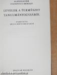 Levelek a természet tanulmányozásáról