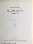 Középiskolai matematikai lapok 1955. február