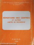 Répertoire des Centres et autres Unités de Recherche