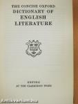 The Concise Oxford Dictionary of English Literature