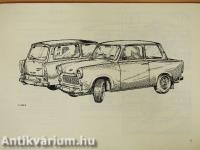 Trabant 601, 601 S, 601 S de luxe típusú személygépkocsi üzemeltetési útmutatója