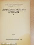 Lecturas Para Prácticas de Espanol II.