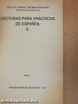 Lecturas Para Prácticas de Espanol II.