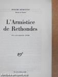 L'Armistice de Rethondes