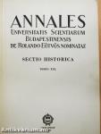 Annales Universitatis Scientiarum Budapestinensis de Rolando Eötvös Nominatae XIX.