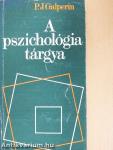 A pszichológia tárgya