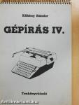 Gépírás IV.