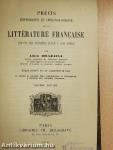 Précis historique et chronologique de la littérature francaise