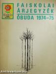 Faiskolai árjegyzék 1974-75