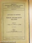 Rerum Ungaricarum Decades I/1.
