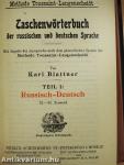Taschenwörterbuch der russischen und deutschen Sprache I.