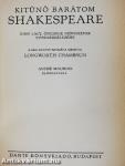 Kitűnő barátom Shakespeare