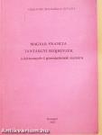 Magyar-francia tantárgyi szójegyzék