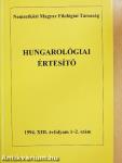 Hungarológiai Értesítő 1994/1-4.