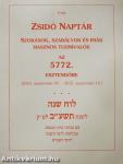 Zsidó naptár az 5772. esztendőre