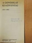 A Gondolat kiadványai 1957-1985
