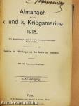 Almanach für die k. und k. Kriegsmarine 1915.