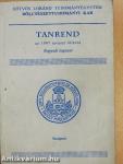 Tanrend az 1997. tavaszi félévre
