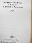 Macroeconomic Issues of Recovery in Transition Economies