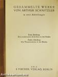 Erzählende Schriften von Arthur Schnitzler II.