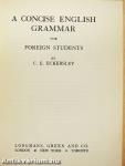 A Concise English Grammar for Foreign Students