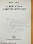 A burgonya Magyarországon (dedikált példány)