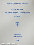 XXVII. Magyar Színképelemző Vándorgyűlés előadásai