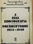 A régi szociográfia