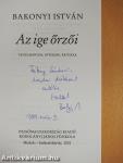 Az ige őrzői (dedikált példány)