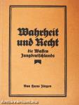 Wahrheit und Recht (gótbetűs)