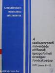 A szakszervezeti művelődési otthonok igazgatóinak országos tanácskozása