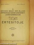 A Szegedi Magy. Kir. Állami Árpádházi Szent Erzsébet-Leánygimnázium huszonnyolcadik értesítője