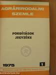 Agrárirodalmi Szemle 1975/1-12.