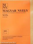 Magyar Nyelv 2003. március