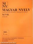 Magyar Nyelv 2001. március