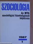 Szociológia 1987/1.