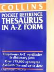 Collins Pocket Reference Thesaurus in A-Z form