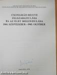 Válogatott dokumentumok Csongrád megye munkásmozgalmának történetéből