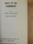 Say it in Hebrew