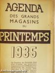 Agenda des grands magasins du printemps 1935