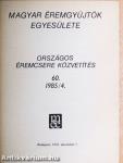 Országos Éremcsere Közvetítés 1985/4