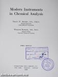 Modern Instruments in Chemical Analysis