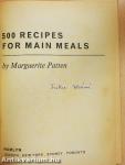 500 Recipes for Main Meals