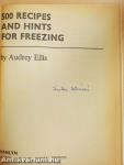 500 Recipes and Hints for Freezing